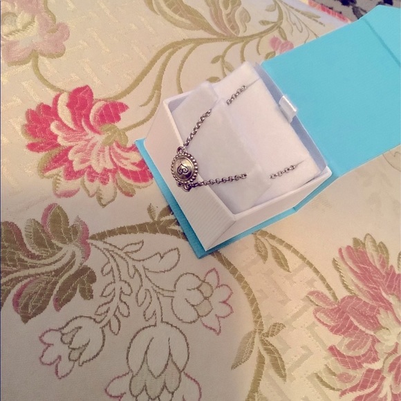 Brighton bracelet two toned with stones B charm come in gift box good Look - Picture 10 of 16